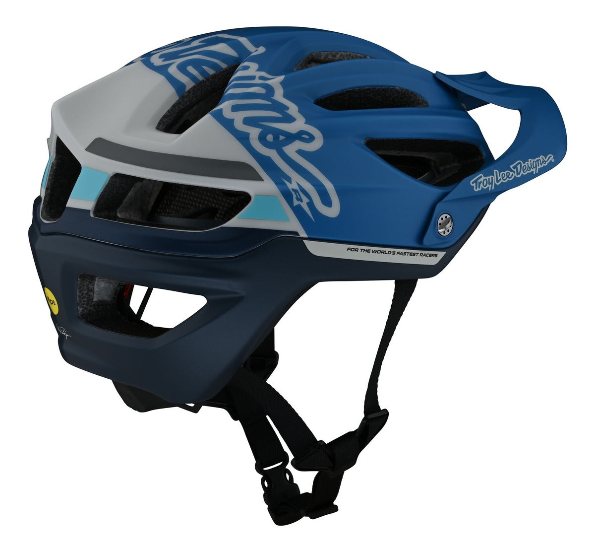 Casco Troy Lee Designs A2 con Mips Silhouette Blue